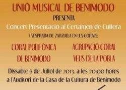Concierto de preparación de la Unión Musical de Benimodo