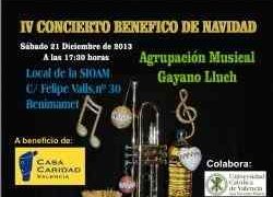 Música solidaria con la Agrupación Musical Gayano Lluch