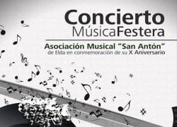 La Asociación Musical San Antón Elda celebra su 10º Aniversario
