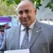Josep Francesc Almería dirige el Himno de las Fiestas en Alcoy