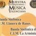 La Unión Musical de Llanera de Ranes y La Armónica de Buñol juntos en concierto