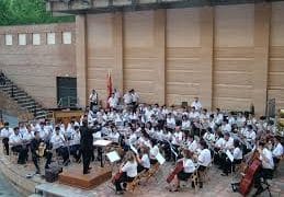 Concierto de la Banda Sinfónica en Los Jardines de La Armónica