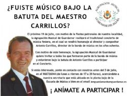 La banda de Guardamar homenajeará al director y compositor Antonio Carrillos