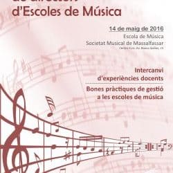 Primera Jornada de Directores de Escuelas de Música a Massalfassar