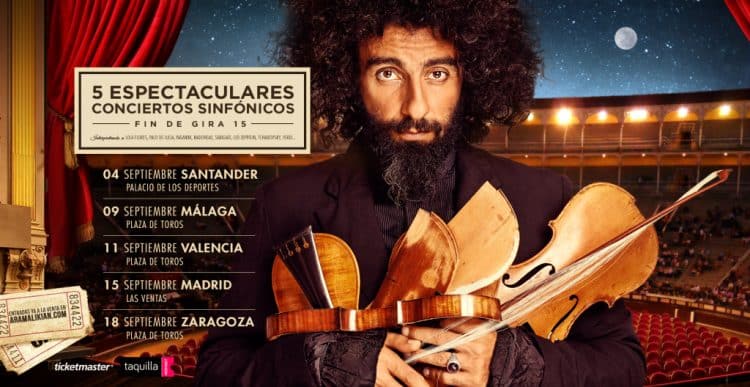 El violinista Ara Malikian lleva la música sinfónica a la plaza de toros de Valencia