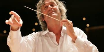 Lazslo Maros i Johan de Meij, al Curs de Direcció de Banda de Muro