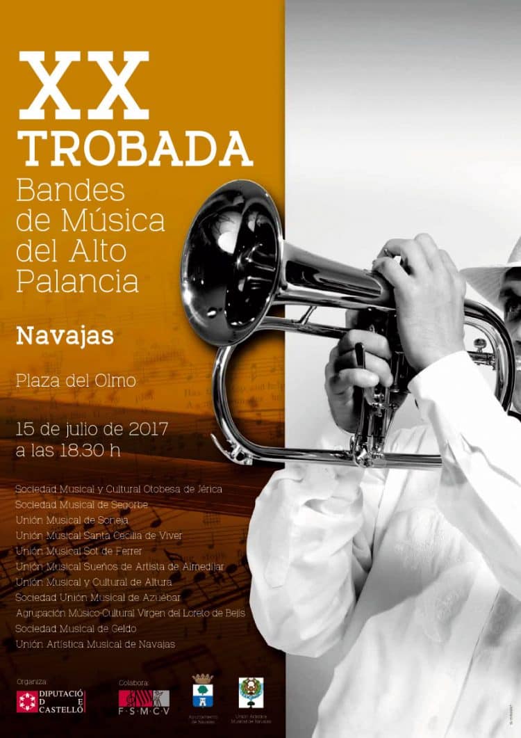 Las bandas de música del Alto Palancia se darán cita en Navajas