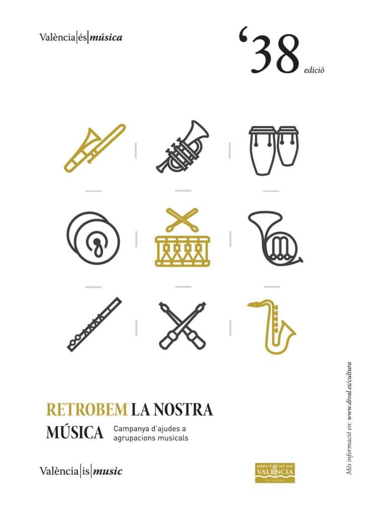 La Diputació de València convoca les ajudes per a la campanya “Retrobem la Nostra Música”