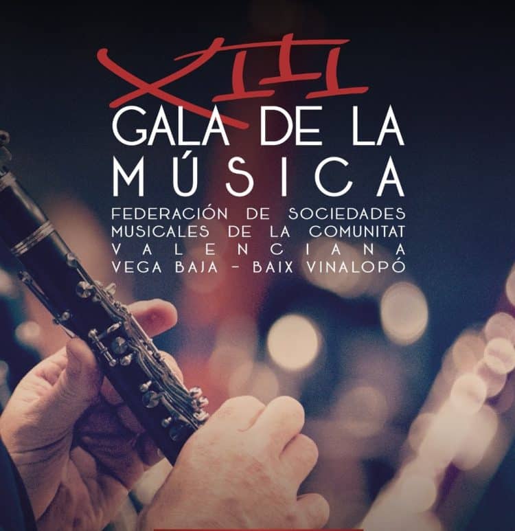 Almoradí acollirà este dissabte la XIII Gala de la Música de la Vega Baixa – Baix Vinalopó