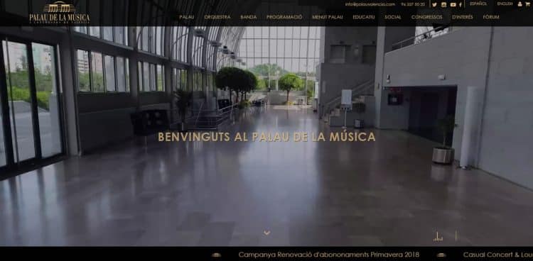 EL Palau de la música estrena pàgina web i nous perfils a les xarxes socials