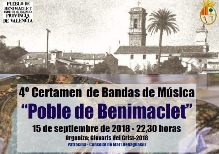 Convocat el IV Certamen de Bandes de Música “Poble de Benimaclet”