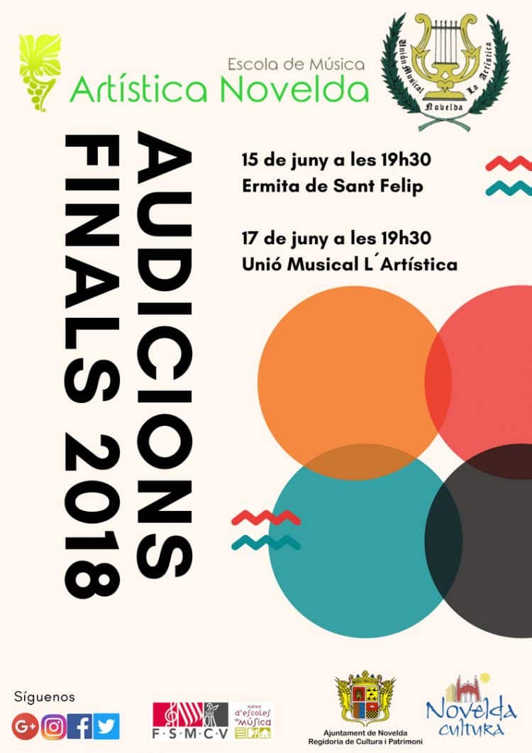 Las Escuela de Música de Novelda cierra el curso con dos audiciones