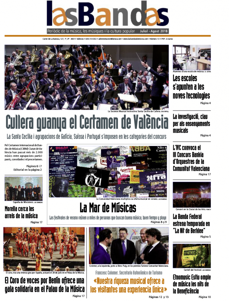 lasBandas de juliol / agost ja està en els quioscs