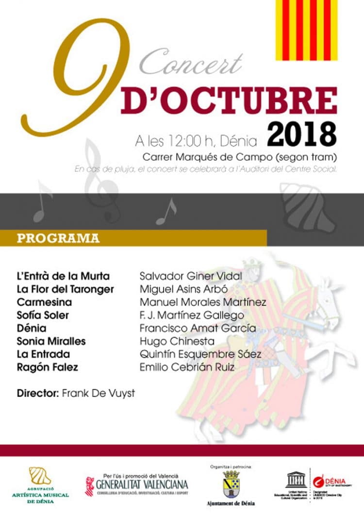 Concert del 9 d’octubre 2018 en Denia