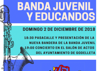 Los músicos más jóvenes de la Unión Musical de Godelleta celebran Santa Cecilia