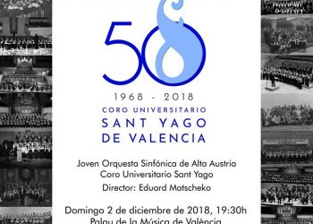 El Coro Universitario Sant Yago celebra su 50 aniversario con un concierto extraordinario en el Palau
