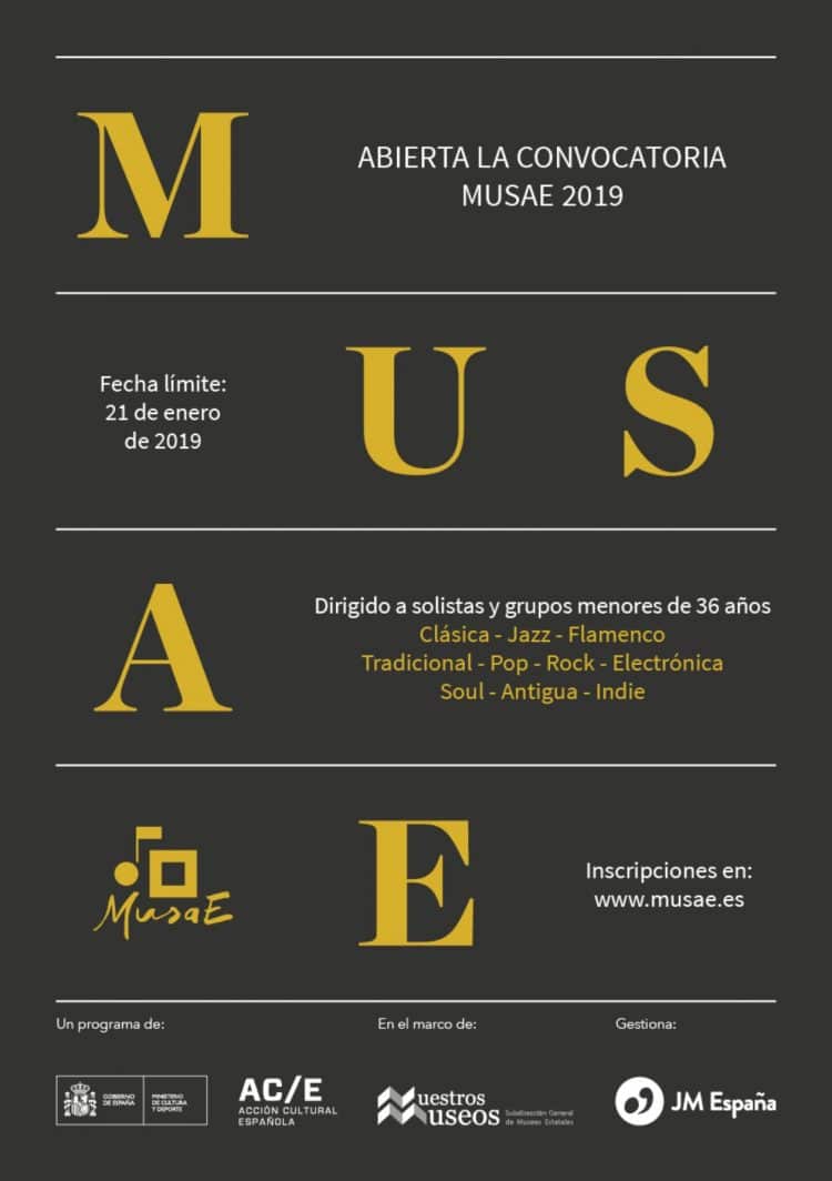 Abierta la convocatoria MUSAE 2019