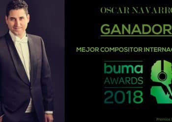 Óscar Navarro, galardonado con el premio al Mejor Compositor Internacional por la Buma Brass Awards de Holanda