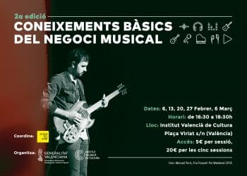 L’IVC organitza el segon cicle de ‘Coneixements bàsics del negoci musical’