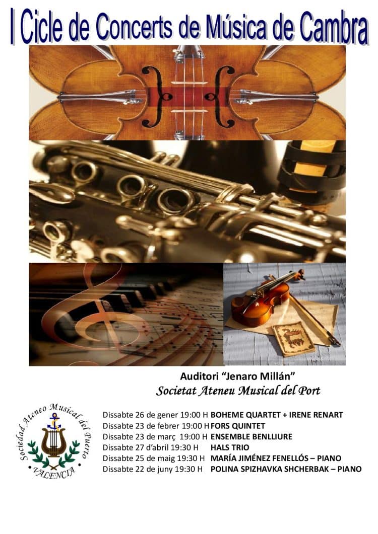 L’Ateneu Musical del Port organitza el I cicle de concerts de música de cambra