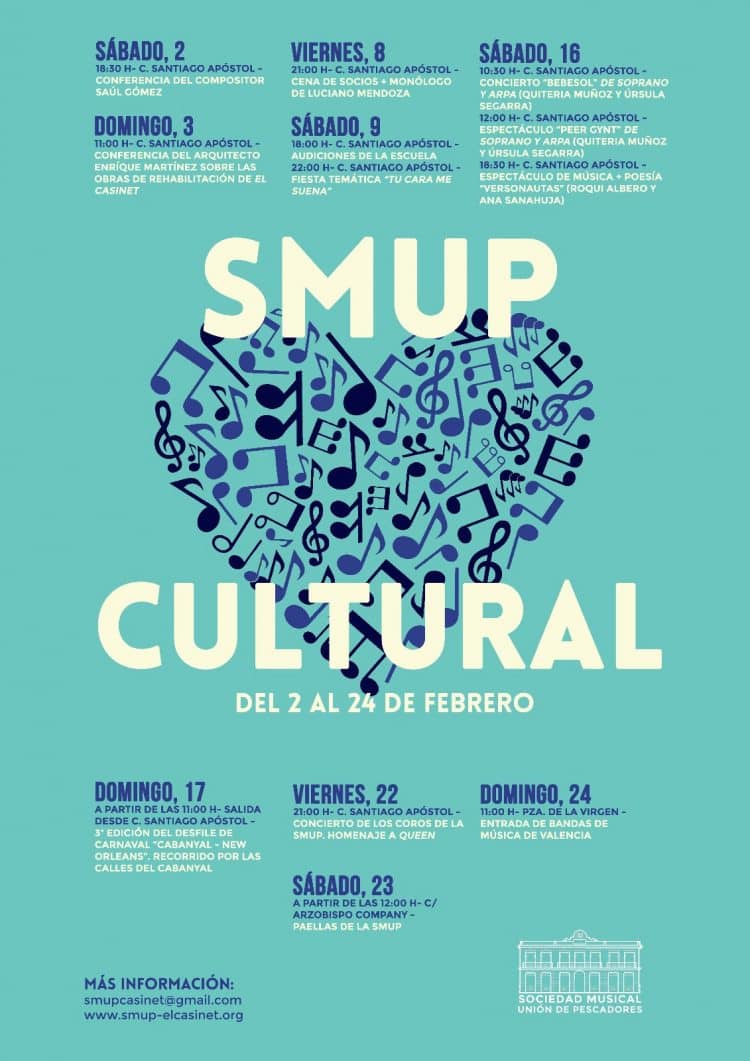 La Societat Musical Unió de Pescadors inicia la cinquena edició de la SMUP Cultural