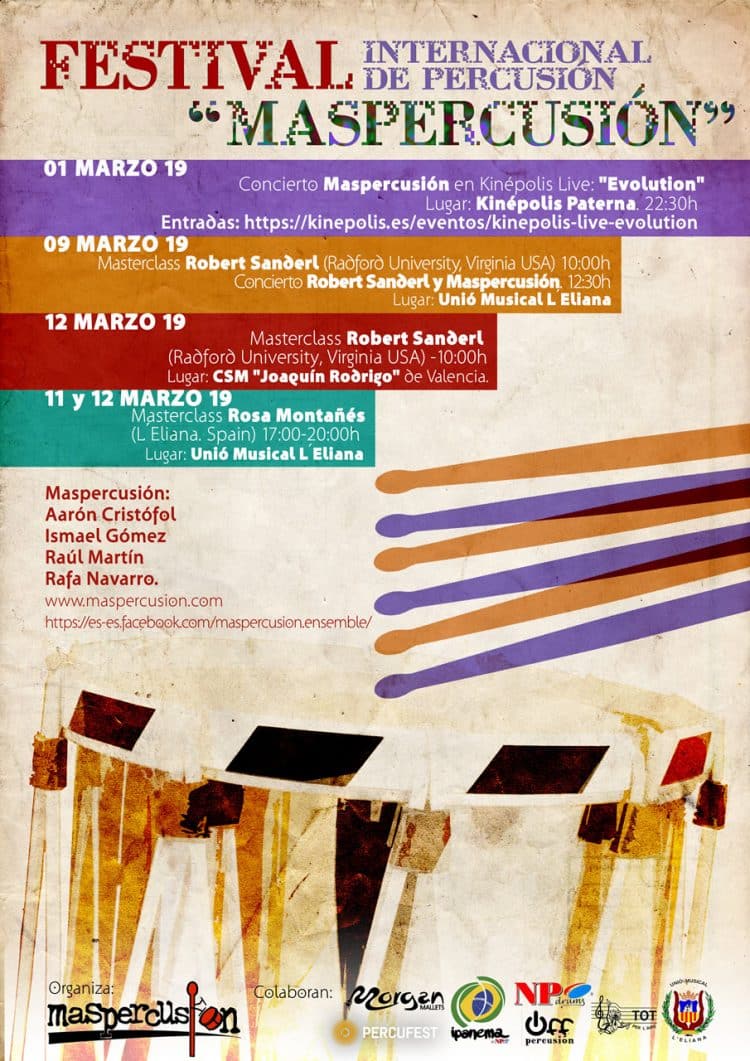 Maspercusión presenta en Kinépolis su espectáculo Evolution