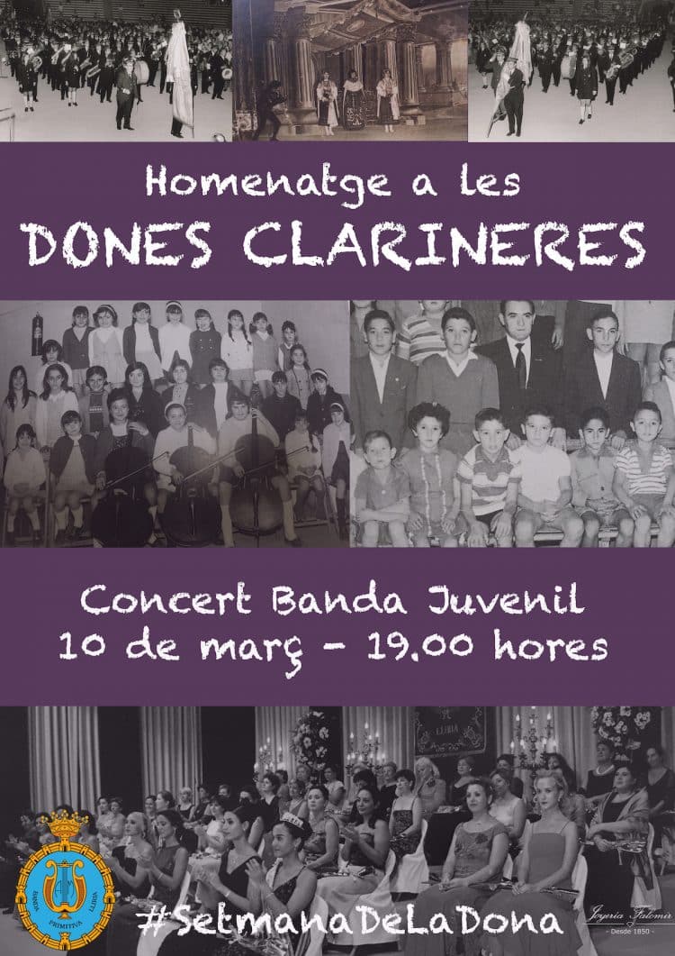 La Banda Juvenil de La Primitiva ofereix un concert amb motiu del Dia de la Dona