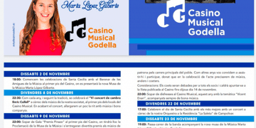 Tota la programació per Santa Cecília, del Casino Musical de Godella