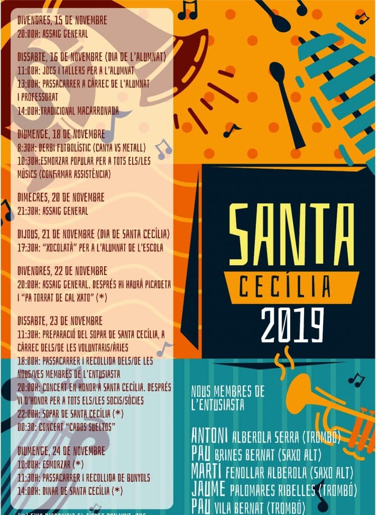 L’Entusiasta de Benifairó de la Valldigna celebra per Santa Cecília