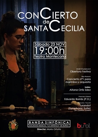 La Sociedad Musical La Artística celebra los actos en honor a su patrona, Santa Cecilia