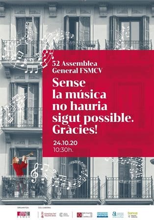 La FSMCV celebra la seua 52ª Assemblea general des de la nova Casa de la Música