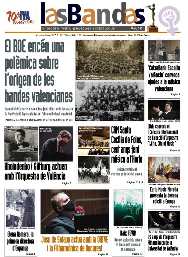 Al número de maig lasBandas s’acosta als quioscos amb la polèmica sobre l’origen de la SSMM i carregat de notícies i reportatges