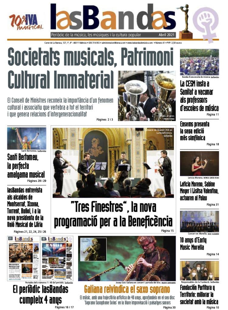 Portada de l'edició impresa de LasBandas