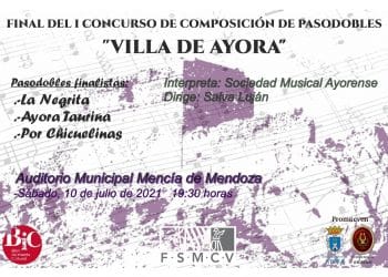 I Concurso Nacional de Composición de Pasodobles Villa de Ayora
