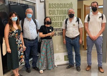 Esquerra a dreta, Lucía Beamud, Joan Ribó, Cristina Escrivà, Tonetxo Pardiñas e Iñaki Pérez