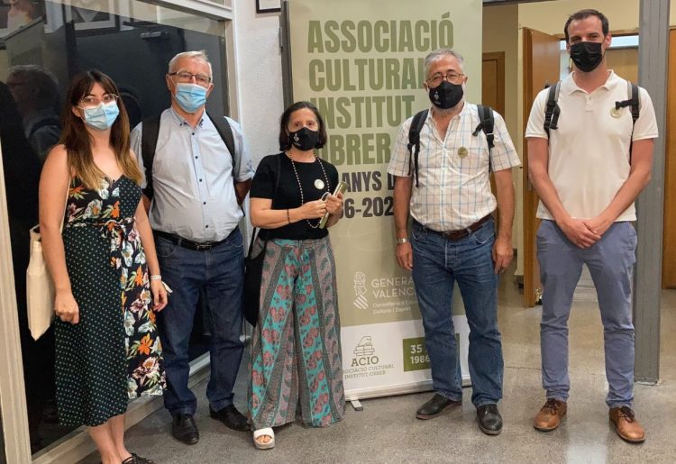 Esquerra a dreta, Lucía Beamud, Joan Ribó, Cristina Escrivà, Tonetxo Pardiñas e Iñaki Pérez