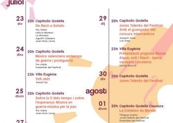 Cartell del Festival de Camara de Godella