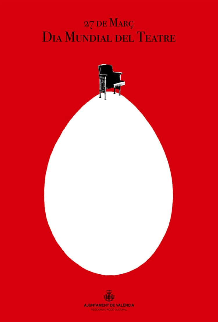 Patricia Bolinches il•lustra el cartell del Dia Mundial del Teatre