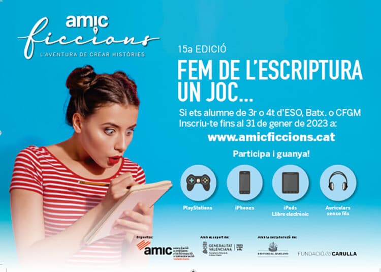 En marxa la 15a edició del concurs literari AMIC-Ficcions
