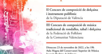 La Diputació de València entrega els premis de música tradicional valenciana