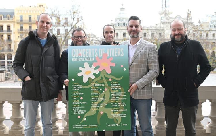 Ja tenim cartells dels Concerts de Vivers 2023 amb estils per a tots els públics