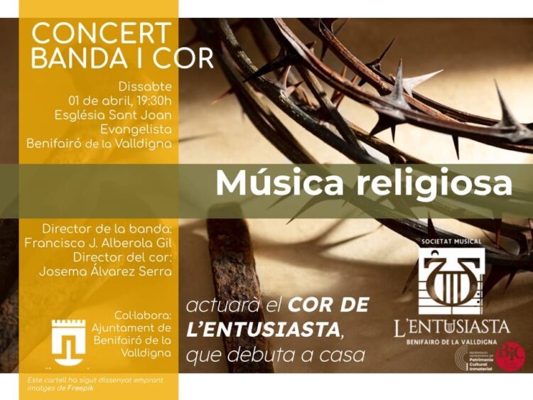 L´Entusiasta de Benifairó de la Valldigna i el seu “Concert Música Religiosa”