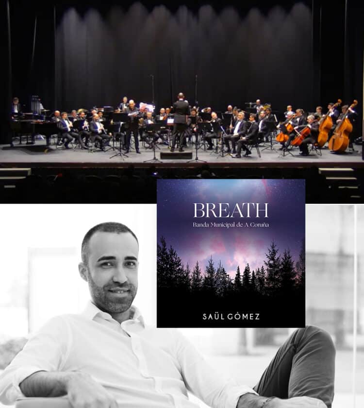 La Banda Municipal de A Coruña presenta un CD monográfico del compositor valenciano Saül Gómez