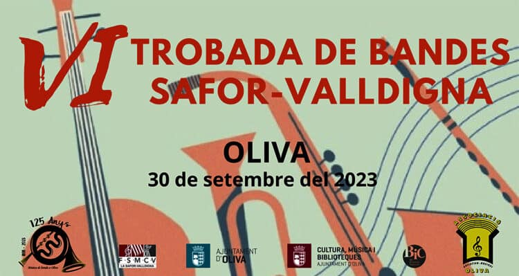 26 societats musicals de La Safor i La Valldigna es troben a Oliva el 30 de setembre