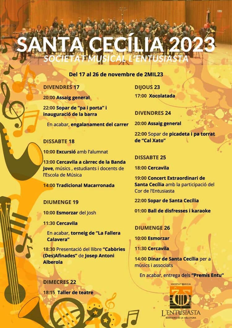 L´Entusiasta Benifairó de la Valldigna celebra Santa Cecilia 2023