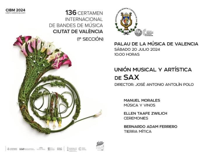 Certamen2024.  La Unión Musical de Sax participa en la Primera Sección 18 años después