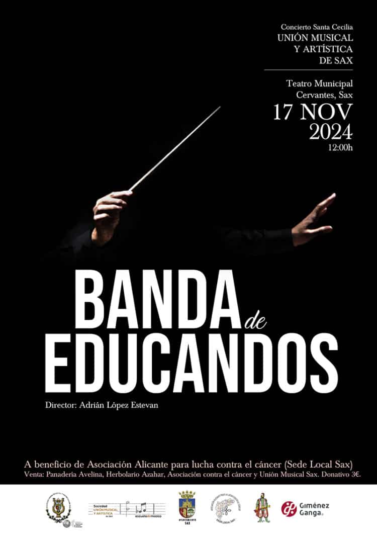 La Unión Musical de Sax inicia la conmemoración de Santa Cecilia