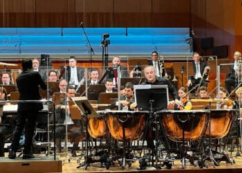 Javier Eguillor triomfa amb els seus timbals junt a l’Orquestra Simfònica de RTVE dirigida per Nuno Coelho