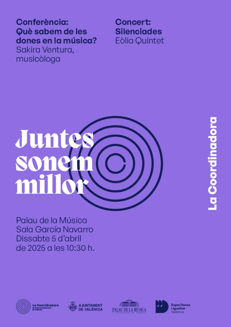 La Coordinadora de SSMM de València promou la presència de les dones a les aules de música