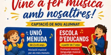Unió Musical de Llíria obri el termini de matrícula per al nou curs